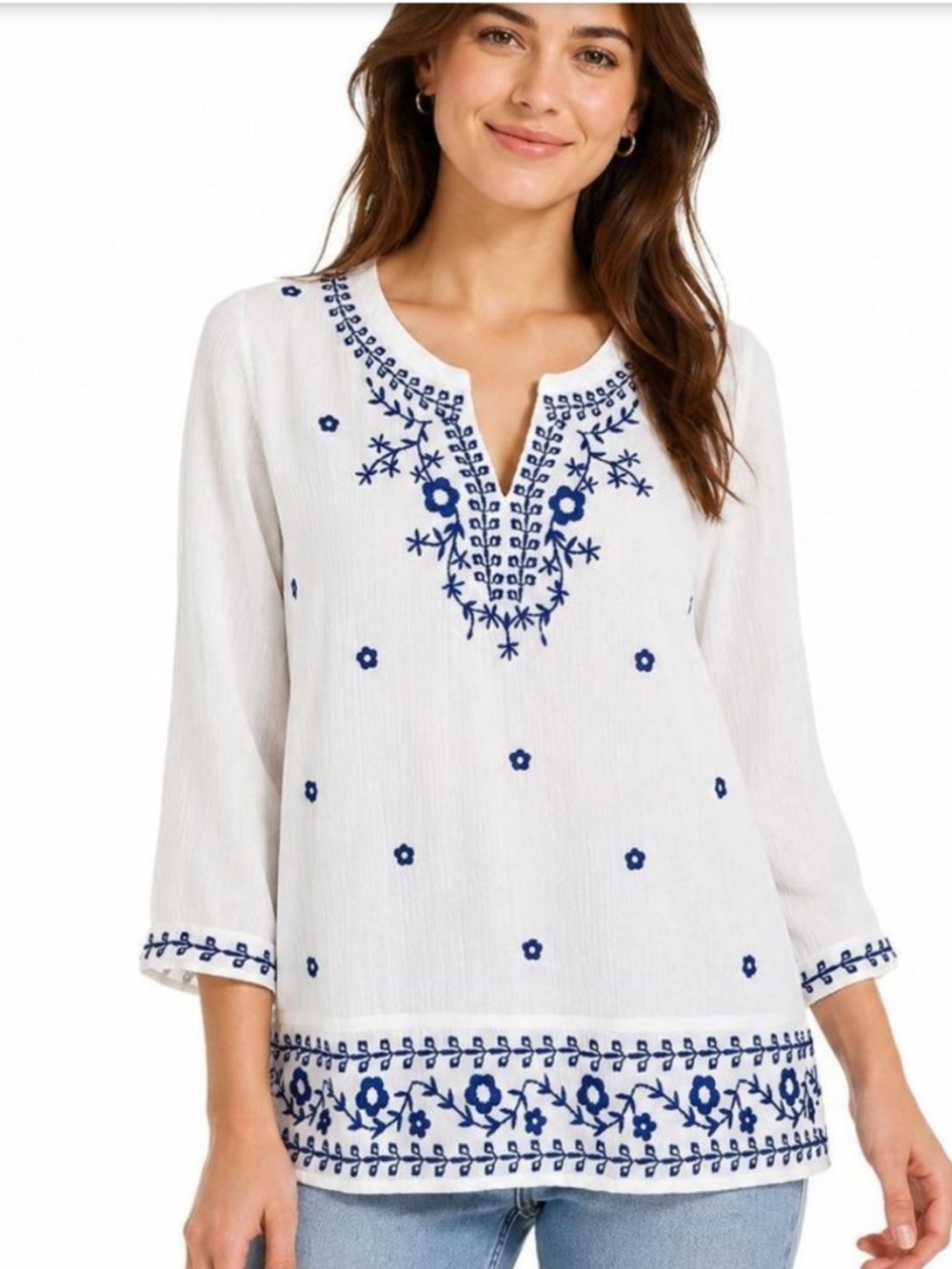 Lucky Brand Bohemian Peasant Top